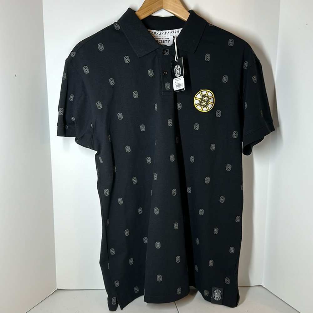 Boston Garden Society Bruins Golf Polo NWT. Celebrate your NHL 6 Stanley Cups.